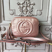 Gucci Soho Disco Leather Bag Rose Gold Z2606 - 1