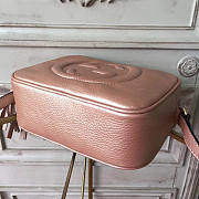 Gucci Soho Disco Leather Bag Rose Gold Z2606 - 4