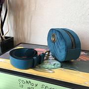 Gucci Marmont Belt Bag 18 Blue Touquoise 2626 - 5