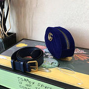 Gucci GG Marmont Belt Bag 18 Navy Blue 2631 - 4