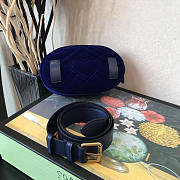 Gucci GG Marmont Belt Bag 18 Navy Blue 2631 - 2