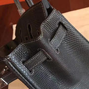 Hermes Birkin Snake Leather Black/ Silver BagsAll Z2929 25cm - 2