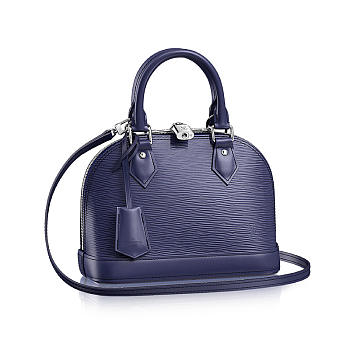 Louis Vuitton Alma BB BLUE Epi Leather Indigo M40855 24cm 