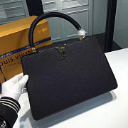 Louis Vuitton CAPUCINES MM Noir 3678 36cm - 3