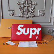 Louis Vuitton Superme BagsAll  Zip Wallet Red - 1