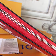  Louis Vuitton Superme BagsAll  Zip Wallet Red - 4