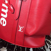 Louis Vuitton Supreme BagsAll 47 backpack Red water ripple M41709 - 2