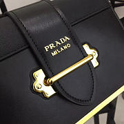 bagsAll Prada Cahier Leather 20 Shoulder Bag 1BD045 Black - 4