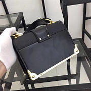 bagsAll Prada Cahier Leather 20 Shoulder Bag 1BD045 Black - 6