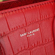 YSL Sac De Jour 22.5 Red Crocodile Embossed Shiny Leather BagsAll 4737 - 3
