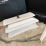 YSL Sunset Chain Bag 17 Crocodile Embossed Shiny Leather BagsAll 4834 - 6