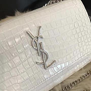 YSL Sunset Chain Bag 17 Crocodile Embossed Shiny Leather BagsAll 4834 - 5