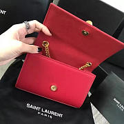 YSL Monogram Kate 17 Red Leather Tassel BagsAll 4977 - 5