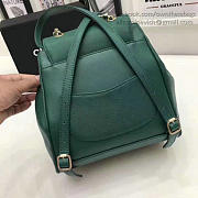 Chanel Grained Calfskin 26 Gold-Tone Metal Backpack Green A93748 VS03992 - 3