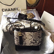 CHANEL'S GABRIELLE Hobo Bag 20 Small Python Pattern - 1