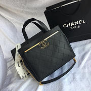 Chanel Small Shopping Bag Black 57563 26cm - 1