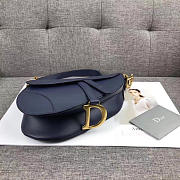 bagsAll Dior Saddle Bag Lambskin Leather Blue M0446 - 4