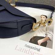 bagsAll Dior Saddle Bag Lambskin Leather Blue M0446 - 2
