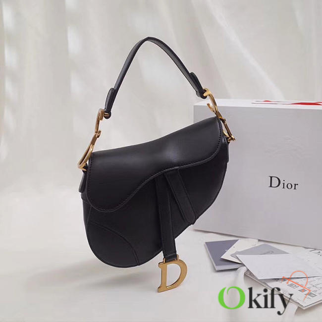 bagsAll Dior Saddle Bag 20 Lambskin Leather Black M0446 - 1