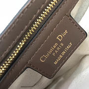 Dior Women Saddle Bag 26 Brown Canvas M0446 - 4