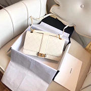 Chanel Caviar Stitched Flap Bag White 24cm - 1