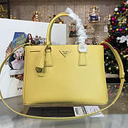 Prada Cortex Double 25 Medium Bag Yellow Z3690 - 1