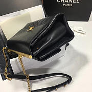 Chanel original single double c flip bag black large 28cm - 5