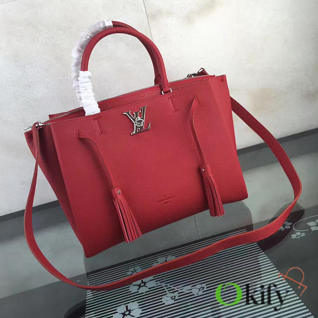 Bagsall Louis Vuitton 38 tote handbag red M54570  - 1