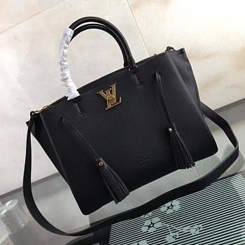 Bagsall Louis Vuitton 38 tote handbag black M54570 
