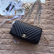 Bagsall Chanel original single bag black 24CM - 6