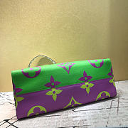 LV ONTHEGO handbag M44570 Green plus purple 41cm - 2