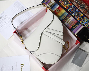 Bagsall Dior Saddle Bag White