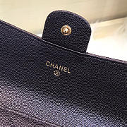 Bagsall Chanel Classic cf long lychee purse V black - 2
