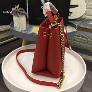 Bagsall Chanel's latest drawstring bucket bag big red - 4