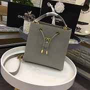 Bagsall Chanel Latest Drawstring Bucket Bag Grey - 1