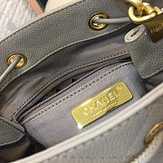 Bagsall Chanel Latest Drawstring Bucket Bag Grey - 6