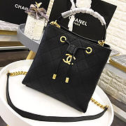 Bagsall Chanel New Drawstring Bucket Bag Black - 2