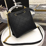 Bagsall Chanel New Drawstring Bucket Bag Black - 6