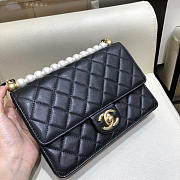 Chanel classic rhomboid cover bag black AS0585 21cm  - 6