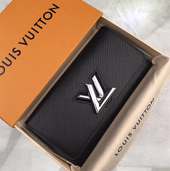 Louis Vuitton Twist Long Wallet Noir M61179 19cm