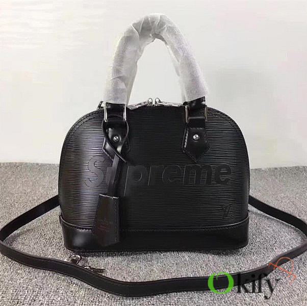 Louis Vuitton Supreme 25 domed satchel Black M40301  - 1