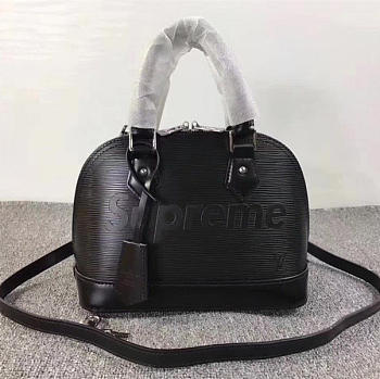 Louis Vuitton Supreme 25 domed satchel Black M40301 