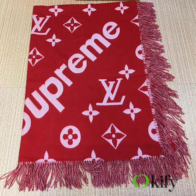 Louis Vuitton Supreme BagsAll Scarf RED 3089 - 1