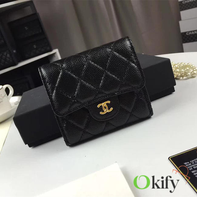Chanel purse Clutch Caviar 11.5 Gold Buckle 10218184 - 1