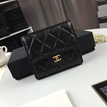 Chanel purse Clutch Caviar 11.5 Gold Buckle 10218184