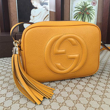 Gucci Soho Disco 21 Leather Bag Yellow Z2382