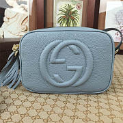 Gucci Soho Disco 21 Leather Bag Gray Z2372 - 1