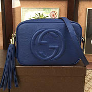 Gucci Soho Disco 21 Leather Bag Dark Blue Z2367 - 1