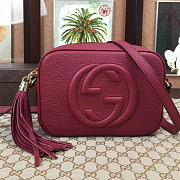 Gucci Soho Disco 21 Leather Bag Red Wine Z2363 - 1