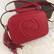Gucci Soho Disco 21 Leather Bag Red Z2362 - 1